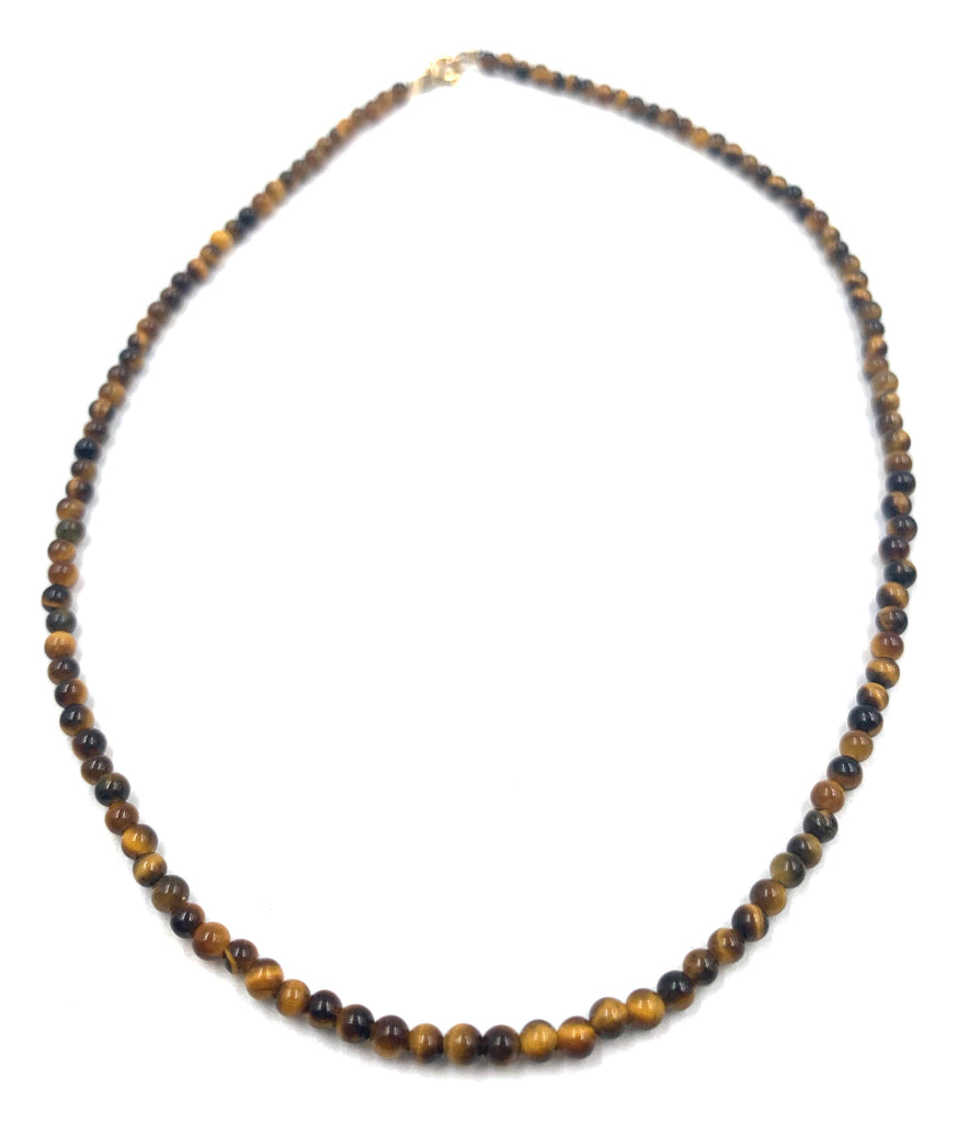 Tiger's Eye beaded necklace