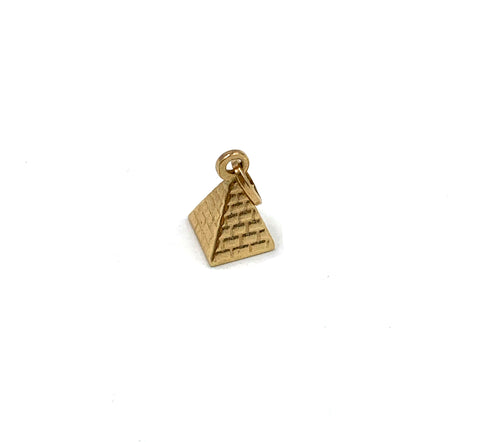14k gold Pyramid Charm