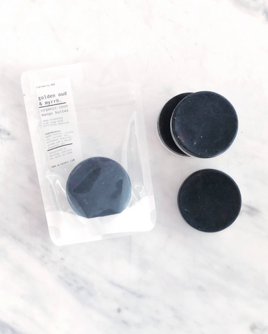 Golden Oud & Myrrh + Charcoal organic coco mango butter soap