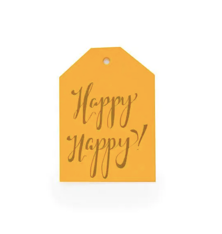 Happy Happy Tags | Set of 6