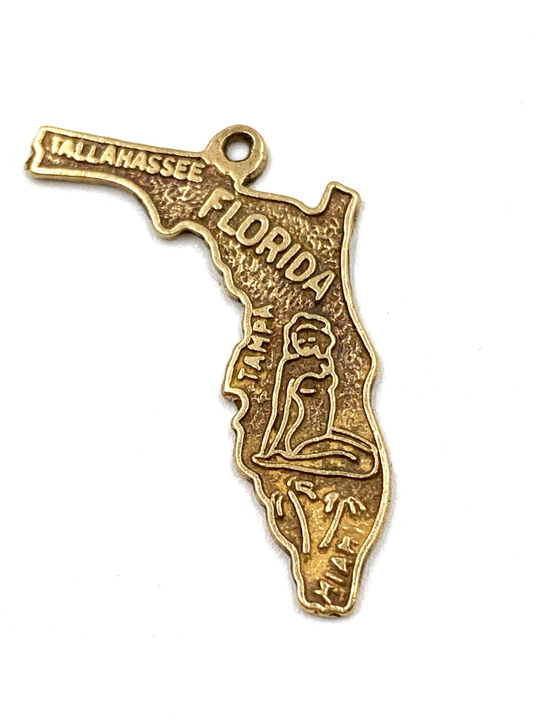 Vintage 14k gold Florida Charm
